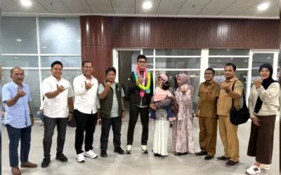 Disambut KONI Sumbar, Samsul Akmal Bawa Pulang 2 Perunggu SEA Games