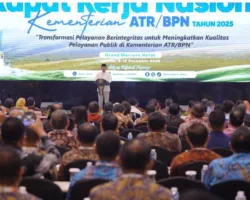 Buka Rakernas 2025, Menteri Nusron: Hasilkan Keputusan yang Optimal dan Berkualitas untuk Meningkatkan Pelayanan kepada Masyarakat