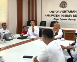Kantah Pessel Terima Kunjungan Kanwil BPN Sumbar untuk Monev PDDM