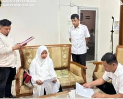 Kantah Pessel Gelar Pengambilan Sumpah Kehilangan Sertifikat di Nagari Painan