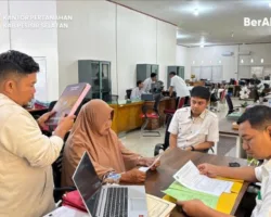Kantor Pertanahan Pessel Ambil Sumpah Kehilangan Sertifikat atas Nama Jarinis