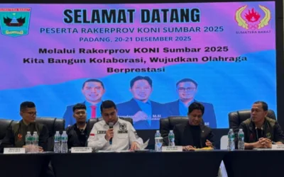 Rakerprov KONI Sumbar Tetapkan Arah Pembinaan Atlet dan Persiapan Porprov 2026