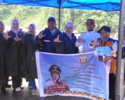 Pemko Terima Bantuan dari Pemko Bandar Lampung di Kawasan Lembah Anai