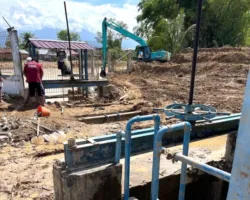 Intake PDAM Nanggalo Diperbaiki dan Dibersihkan