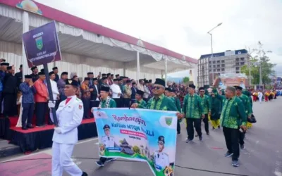 Kafilah Padang Panjang Ikuti Pawai Taaruf MTQ ke-41 di Bukittinggi