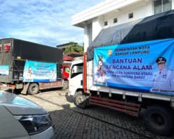 Pemko Bandar Lampung Antarkan Bantuan untuk Korban Bencana Kota Padang