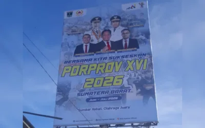 Sosialisasi Porprov Sumbar 2026 Bergerak ke Ruang Publik, Baliho Terpasang di Lokasi Strategis