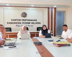 Kantor Pertanahan Pessel Ikuti Evaluasi 2025 dan Rencana Kerja 2026 di Kanwil BPN Sumbar