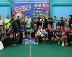 Kementerian ATR/BPN Raih Dua Piala Kategori Perorangan dan Beregu di Kejuaraan Bulutangkis KORPRI