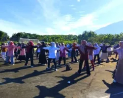 Peringati Hari Jadi ke-22 Pasaman Barat, Pemda Gelar Senam Bersama dan Laga Persahabatan