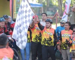 Walikota Ramadhani Lepas Peserta Gowes Adventure Jelajah Alam Solok Aniversarry BPPB ke-5