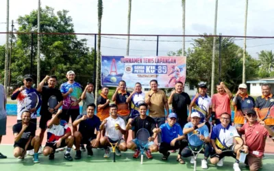 STC Dharmasraya Gelar Pertandingan Tenis KU 85