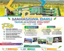 UIN Sjech M. Djamil Djambek Bukittinggi Terima Mahasiswa Baru dengan Berbagai Jalur Penerimaan