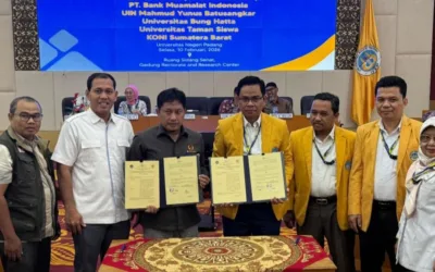 KONI Sumbar dan UNP Teken MoU, Perkuat Sinergi Akademik–Olahraga