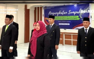 Pengangkatan Sumpah MPPW dan MPPD se-Sumbar, BPN Perkuat Pembinaan dan Pengawasan Pertanahan