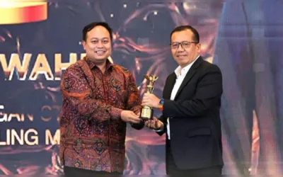 Kementerian ATR/BPN Terima Penghargaan dari INDOPOSCO atas Diseminasi Strategi Komunikasi yang Paling Masif