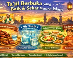 Ta’jil Berbuka yang Baik dan Sehat Menurut Islam