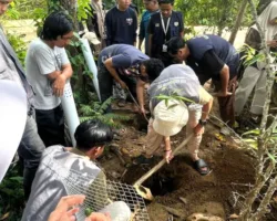 Kelompok KKN Kebencanaan Cupak Tangah 3 Bikin Sumur Resapan, Kurangi Resiko Banjir dan Jamin Ketersediaan Air