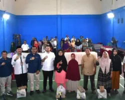 Dihadiri Wawako Jeffry, PT Bukit Asam Salurkan Paket Sembako pada Masyarakat