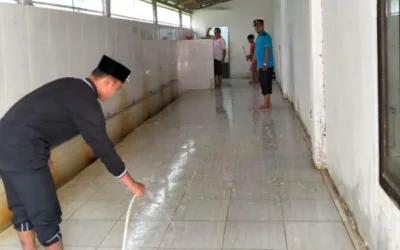 Sambut Bulan Suci Ramadhan, Masjid Al Hidayah Koto Kociak Dihiasi dengan Thaharah Masjid