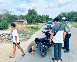 Polisi Amankan Sejumlah Motor Diduga Balap Liar di Jalan Baru Pulau Punjung