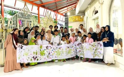 Kelompok KKN Cupak Tangah 3 Universitas Andalas Gelar Trauma Healing bagi Anak Korban Banjir Bandang