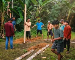 Semangat Gotong Royong Warnai Persiapan Batajau Gandang Tasa di Korong Pauh Manih