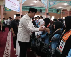 Wali Kota Sawahlunto Lepas 58 Calon Jamaah Haji Tahun 2026 di Masjid Agung Nurul Islam