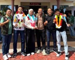 Tiga Pesilat Sumbar Sabet Medali di Belgia Open 2026, Disambut di Padang