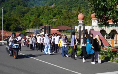Wako Hendri Arnis Pimpin Jalan Sehat ASN, Tekankan Pentingnya Gaya Hidup Sehat