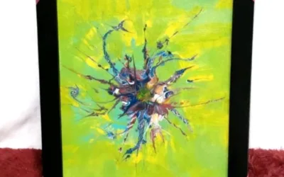 Review Lukisan Tangan Ibu Canting Puji Setya Wilujeng dalam “SERPIHAN KOSMIK”