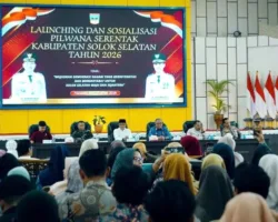 Launching Pilwana Serentak 2026, Bupati Khairunas Tekankan Demokrasi Damai dan Berkualitas di 39 Nagari