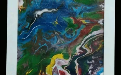 Review Lukisan Tangan Canting Puji Setya Wilujeng, dengan tema “Pulsasi Kromatik”