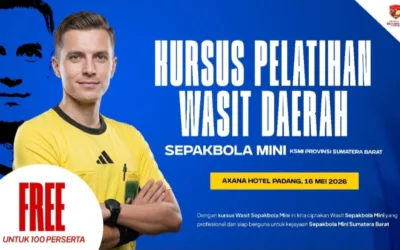 Kursus Wasit Sepakbola Mini KSMI Sumbar Diserbu Peminat, Kuota 100 Peserta Langsung Penuh