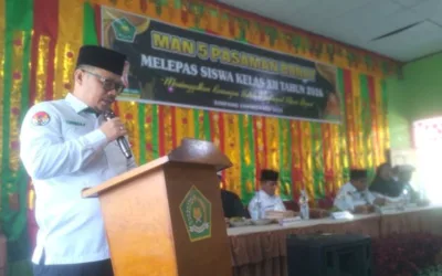 Kakan Kemenag Thomas Febria Hadiri Pelepasan Siswa MAN 5 Pasaman Barat