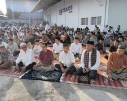 PHBI Kelurahan Pampangan Nan XX Gelar Shalat Idul Adha 1447 H di Lapangan Gudag PT Natraco