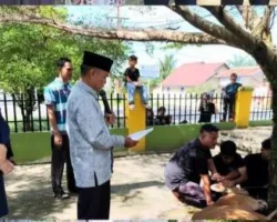 Dua Sapi Disembelih di Kantor Kementerian Agama Pasaman Barat