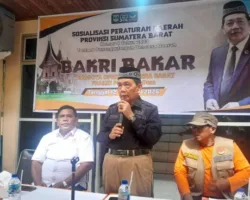 Anggota DPRD Sumbar Bakri Bakar Sosialisasikan Perda Penanggulangan Bencana Bersama KONI dan Pengurus Cabor