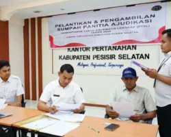 Pengambilan Sumpah Pemohon Sertipikat Hilang, Kantah Pessel Pastikan Kepastian Hukum Hak Atas Tanah