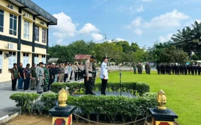 Polres Dharmasraya Gelar Apel Kesiapan Pengamanan DCL 2026