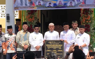 Dihadiri Wabup Risnaldi, Kabiro Kesra Edi Darma Resmikan Masjid Nurul Ibadah Kampung Tanjung Nagari Duku Utara