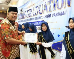 Dihadiri Wako Yota Balad, 53 Siswa TK, SD dan SMP NIBIIS Pariaman Wisuda Tahfidz