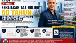 JPI Minta Kebijakan Tax Holiday 50 Tahun Dilaksanakan Transparan dan Berkeadilan