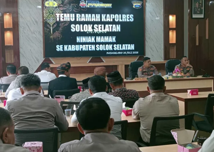 Kapolres Solok Selatan Gandeng Ninik Mamak Perangi Narkoba, Judi Online dan Tambang Ilegal