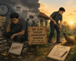 “Dek Ulah Tasasak Mangkonyo Baserak”