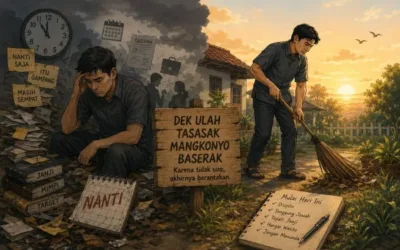 “Dek Ulah Tasasak Mangkonyo Baserak”