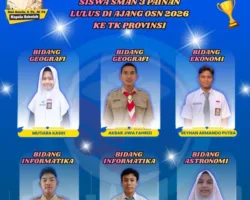 Enam Siswa SMA Negeri 3 Painan Lolos OSN Tingkat Provinsi 2026, Bukti Prestasi dan Mutu Pendidikan Sekolah