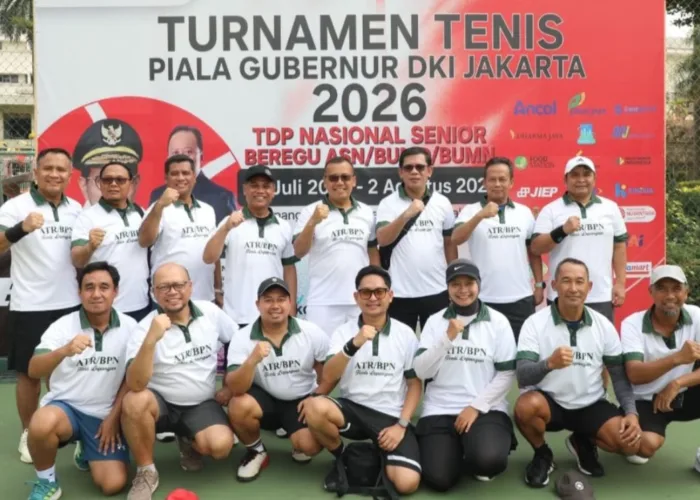 Kementerian ATR/BPN Berpartisipasi dalam Turnamen Tenis Piala Gubernur DKI Jakarta 2026