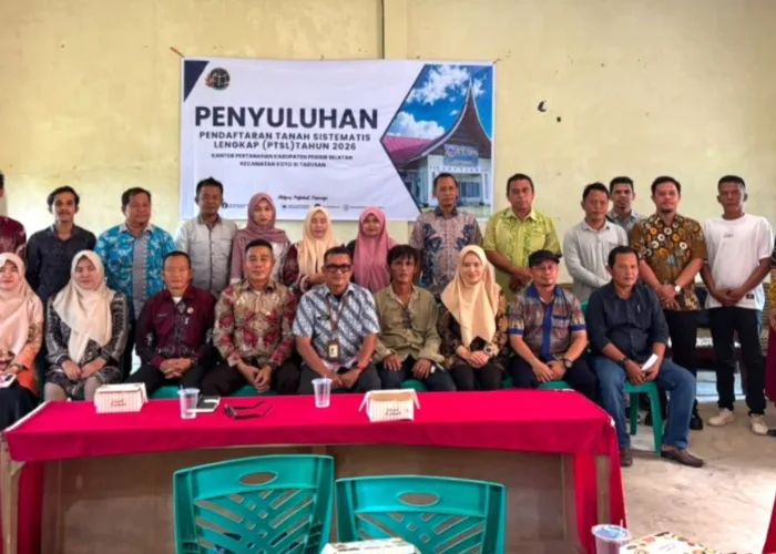 Kantor Pertanahan Pessel Gelar Penyuluhan PTSL 2026 di Koto XI Tarusan