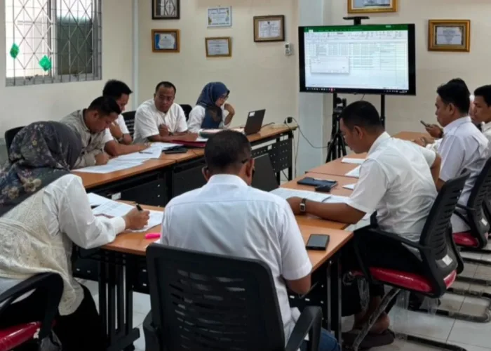 Rapat Evaluasi Tunggakan Pekerjaan, Kantah Pessel Perkuat Koordinasi dan Percepatan Penyelesaian